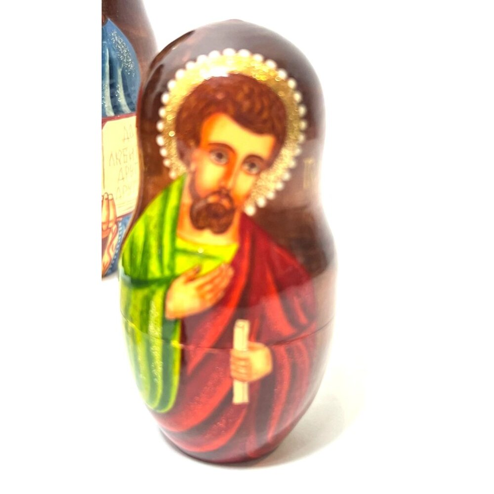 Our Lady of Kazan Russian Matryoshka Orthodox Religious Icons 7 Nesting Dolls - Picture 10 of 16
